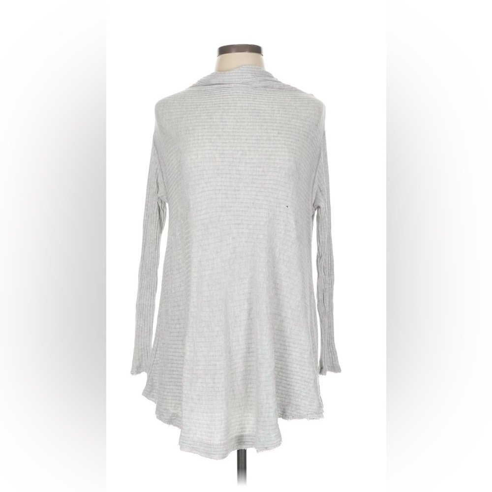 Free People Light Gray Knit Top